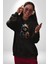 Hip hop gençlik kedi çeket kadın erkek siyah kapüşonlu sweatshirt hoodie 1