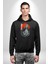 Tokyo Revengers Mikey Red Moon Kadın Erkek Siyah Kapüşonlu Sweatshirt Hoodie 5