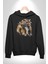 Cool Yakışıklı Kapüşonlu Spor Kaplan Kadın Erkek Siyah Kapüşonlu Sweatshirt Hoodie 5