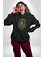 Kalp Parmak Kız Yeşillik Mutluluk Kadın Erkek Siyah Kapüşonlu Sweatshirt Hoodie 1