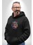 Su Aygırı Hipopotamo Renkli Kadın Erkek Siyah Kapüşonlu Sweatshirt Hoodie 3
