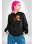 Yorkshire Teacup ve Anne Köpek Kadın Erkek Siyah Kapüşonlu Sweatshirt Hoodie 2
