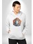 Hindu Fil Bereket Tanrısı Kadın Erkek Beyaz Kapüşonlu Sweatshirt Hoodie 3