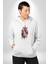Kırmızı Beyaz Kalp Toplar Damar Kadın Erkek Beyaz Kapüşonlu Sweatshirt Hoodie 3