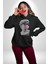 Gözlüklü David'in Kafasının Alçı Heykeli Kadın Erkek Siyah Kapüşonlu Sweatshirt Hoodie 5