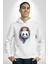Kulaklık Ayı Panda Kadın Erkek Beyaz Kapüşonlu Sweatshirt Hoodie 3