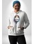 Kulaklık Ayı Panda Kadın Erkek Beyaz Kapüşonlu Sweatshirt Hoodie 5