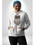 Kasket Bandana Motorcu Kedi Kadın Erkek Beyaz Kapüşonlu Sweatshirt Hoodie 2