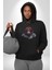 Kırmızı Gözlük Çeket Maymun Kadın Erkek Siyah Kapüşonlu Sweatshirt Hoodie 4
