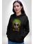 Albert Einstein Joker Why So Genius  Kadın Erkek  Siyah Kapüşonlu Sweatshirt Hoodie 3