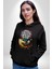Demon Slayer Iblis Avcısı Anime Figürü Kadın Erkek Siyah Kapüşonlu Sweatshirt Hoodie 1