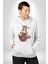 Kedi ve Köpek Sonsuzadek Arkadaşız Kadın Erkek Beyaz Kapüşonlu Sweatshirt Hoodie 3