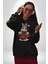 Kedi ve Köpek Sonsuzadek Arkadaşız Kadın Erkek Siyah Kapüşonlu Sweatshirt Hoodie 1