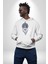 Falcı Meditasyon Yoga Dağın Üstünde Kadın Erkek Beyaz Kapüşonlu Sweatshirt Hoodie 2
