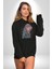 Metal Müzik Çeket Kadın Erkek Siyah Kapüşonlu Sweatshirt Hoodie 2