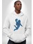 Basketbol Mars Uzay Smaçı Kadın Erkek Beyaz Kapüşonlu Sweatshirt Hoodie 5
