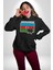 Azerbeycan Bayrak Ülke Kadın Erkek Siyah Kapüşonlu Sweatshirt Hoodie 1
