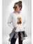 Teacup Pomernian Çeket Kadın Erkek Beyaz Kapüşonlu Sweatshirt Hoodie 1