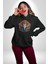 Hindu Fil Bereket Tanrısı Kadın Erkek Siyah Kapüşonlu Sweatshirt Hoodie 1