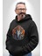 Hindu Fil Bereket Tanrısı Kadın Erkek Siyah Kapüşonlu Sweatshirt Hoodie 3