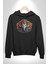 Hindu Fil Bereket Tanrısı Kadın Erkek Siyah Kapüşonlu Sweatshirt Hoodie 5