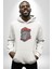 Kırmızı Şapka Maymun Kadın Erkek Beyaz Kapüşonlu Sweatshirt Hoodie 2