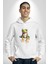 Frog Kurbağa Prens Kadın Erkek Beyaz Kapüşonlu Sweatshirt Hoodie 5