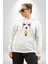 Pennywise Vs Georgie Korku Filmi Kadın Erkek Beyaz Kapüşonlu Sweatshirt Hoodie 1