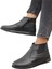 Erkek Hakiki Deri İçi Kürklü Fermuarlı Lastik Detaylı Bot SİYAH 7