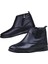 Erkek Hakiki Deri İçi Kürklü Fermuarlı Lastik Detaylı Bot SİYAH 10