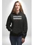 Kimsenin Varlığıyla Varolmadık Yokluğuyla Yok Olmalıyız Yazılı Kadın Erkek Siyah Kapüşonlu Sweatshirt Hoodie 1