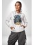 Gitar Astronot Müzik Uzay Kadın Erkek Beyaz Kapüşonlu Sweatshirt Hoodie 5