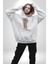 Işci Bayramı Simgesi Kadın Erkek Beyaz Kapüşonlu Sweatshirt Hoodie 2