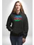 Azerbeycan Bayrağı Kadın Erkek Siyah Kapüşonlu Sweatshirt Hoodie 3