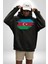 Azerbeycan Bayrağı Kadın Erkek Siyah Kapüşonlu Sweatshirt Hoodie 4