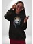 Kulaklık Ayı Panda Kadın Erkek Siyah Kapüşonlu Sweatshirt Hoodie 1