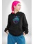 Su Aygırı Hipopotamo Renkli Kadın Erkek Siyah Kapüşonlu Sweatshirt Hoodie 1