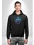Su Aygırı Hipopotamo Renkli Kadın Erkek Siyah Kapüşonlu Sweatshirt Hoodie 2
