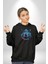 Su Aygırı Hipopotamo Renkli Kadın Erkek Siyah Kapüşonlu Sweatshirt Hoodie 3