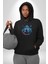 Su Aygırı Hipopotamo Renkli Kadın Erkek Siyah Kapüşonlu Sweatshirt Hoodie 5