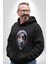 Maske Takan Kahraman Kafası Kadın Erkek Siyah Kapüşonlu Sweatshirt Hoodie 3