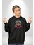 Kulaklık Kedi Leopar Bandana Kadın Erkek Siyah Kapüşonlu Sweatshirt Hoodie 1