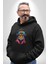 Kulaklık Kedi Leopar Bandana Kadın Erkek Siyah Kapüşonlu Sweatshirt Hoodie 3