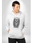 Kask Miğfer Iskelet Asker Kadın Erkek Beyaz Kapüşonlu Sweatshirt Hoodie 2