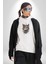 Meksikalı Alebrije Kedi Fütüristik Kedi Kadın Erkek Beyaz Kapüşonlu Sweatshirt Hoodie 3