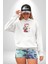 Beyaz Highland Teriyeri Kırmızı Gül Kadın Erkek Beyaz Kapüşonlu Sweatshirt Hoodie 5
