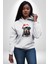 Yeni Yıl Noel Rottweiler Kadın Erkek Beyaz Kapüşonlu Sweatshirt Hoodie 3