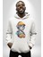 Robot Kız Müzik Kulaklık Şapka Kadın Erkek Beyaz Kapüşonlu Sweatshirt Hoodie 1