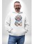Shih Tzu Renkli Köpek Kadın Erkek Beyaz Kapüşonlu Sweatshirt Hoodie 5
