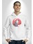 Uluyan Beyaz Kurt Kadın Erkek Beyaz Kapüşonlu Sweatshirt Hoodie 3